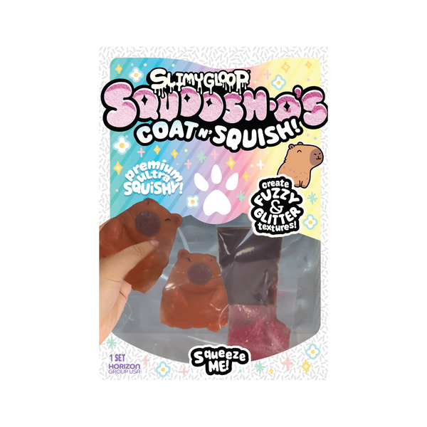 Slimygloop Squoosh-O's Coat N' Squish Capybara Toy US Toy Toys & Games