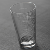 Chicago Etched Map Barware - Pint Glass Well Told Home - Mugs & Glasses - Pint Glasses