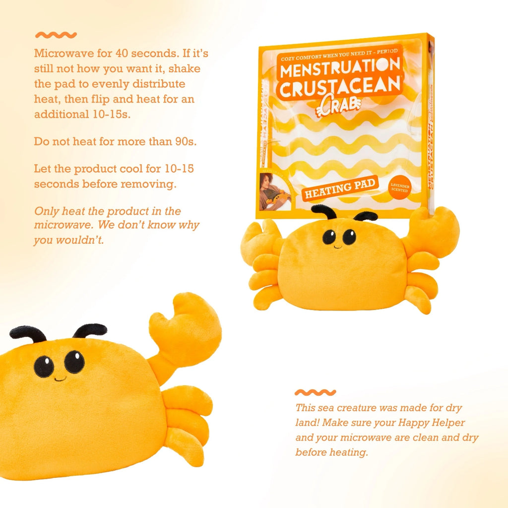 Menstruation Crustacean Crab Microwaveable Heating Pad What Do You Meme Home - Bath & Body