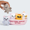 Emotional Support Kitties – Set of 5 Plush Cats in Cozy Container Plush Toy What Do You Meme Toys & Games - Stuffed Animals & Plush Toys