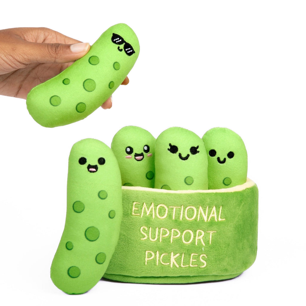 Emotional Support Pickles - Cuddly Snack Buddies Plush Toy What Do You Meme Toys & Games - Stuffed Animals & Plush Toys