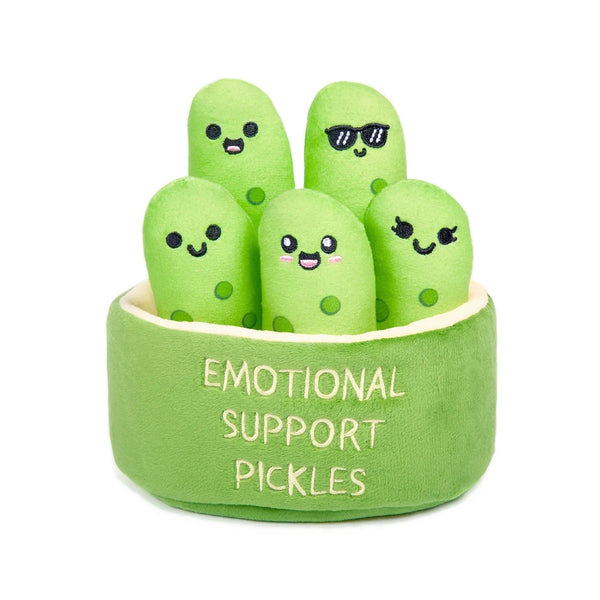 Emotional Support Pickles - Cuddly Snack Buddies Plush Toy What Do You Meme Toys & Games - Stuffed Animals & Plush Toys