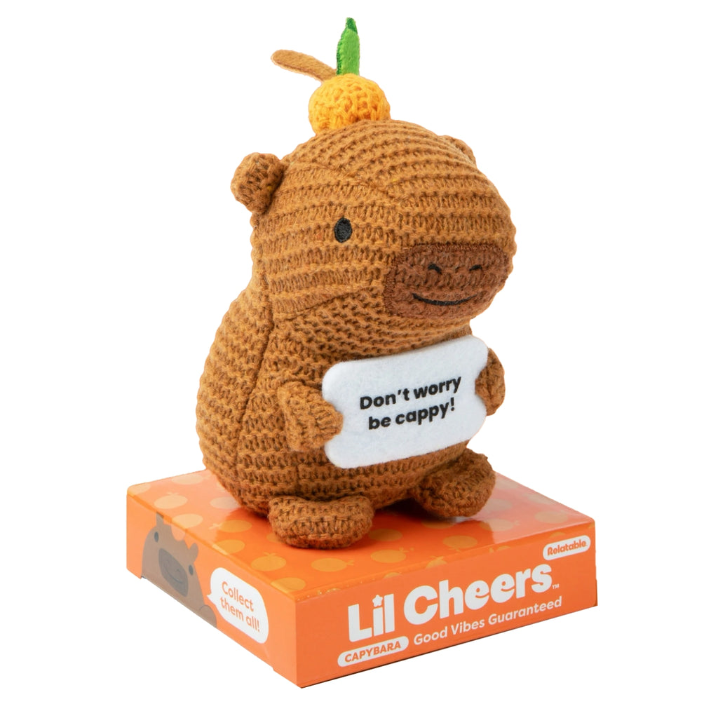 Lil Cheers Capybara Crochet Plush Toy What Do You Meme Toys & Games - Stuffed Animals & Plush Toys