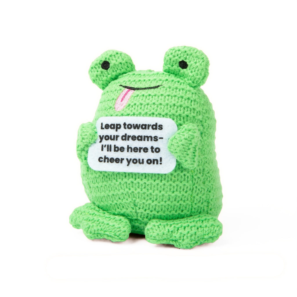 Lil Cheers Frog Crochet Plush Toy What Do You Meme Toys & Games - Stuffed Animals & Plush Toys