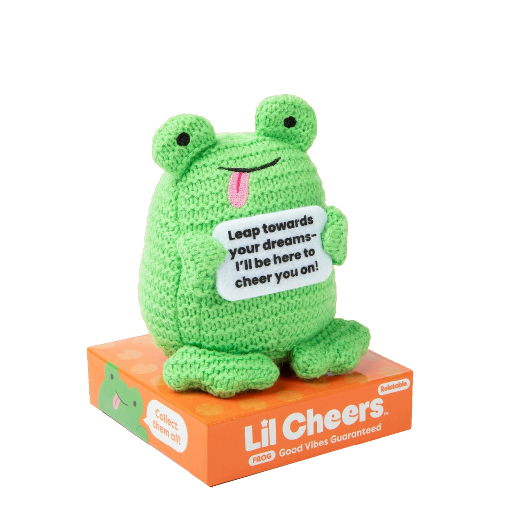 Lil Cheers Frog Crochet Plush Toy What Do You Meme Toys & Games - Stuffed Animals & Plush Toys