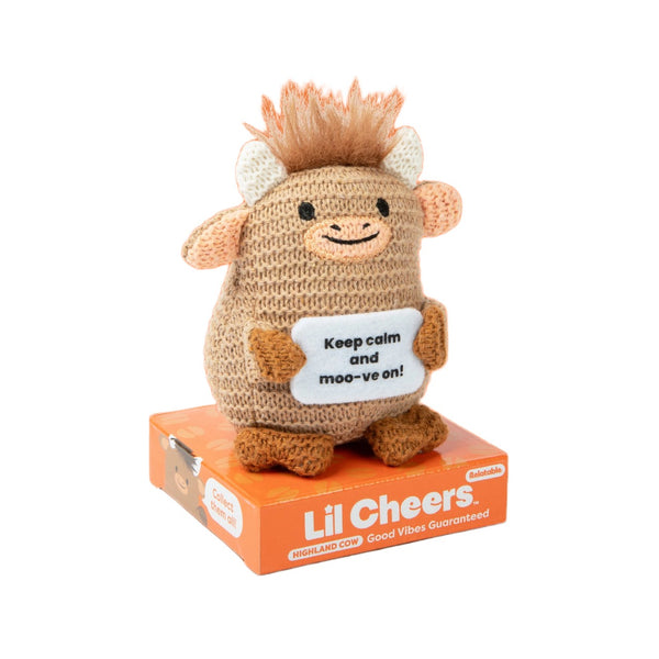 Lil Cheers Highland Cow Crochet Plush Toy What Do You Meme Toys & Games - Stuffed Animals & Plush Toys