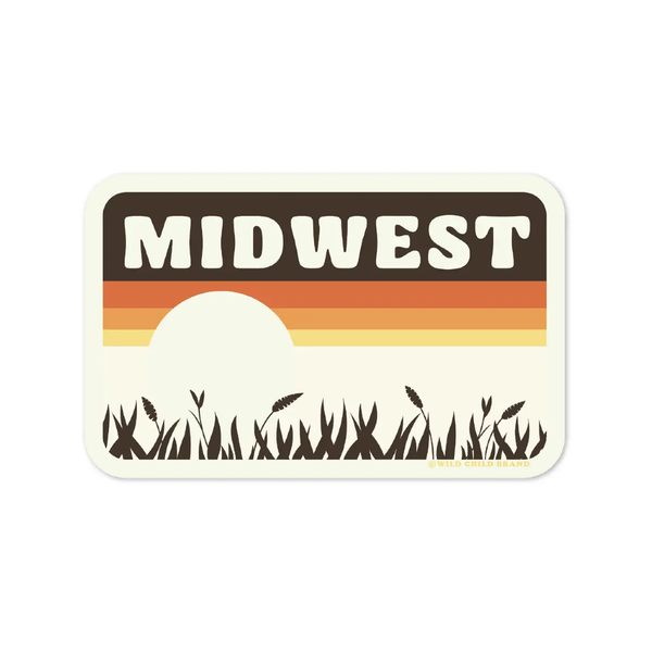 Midwest Sunset Sticker Wild Child Brand Impulse - Decorative Stickers