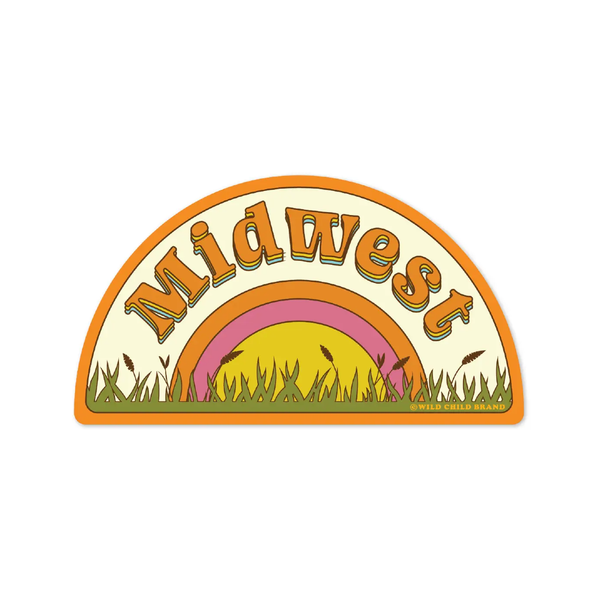 Retro Midwest Sticker Wild Child Brand Impulse - Decorative Stickers