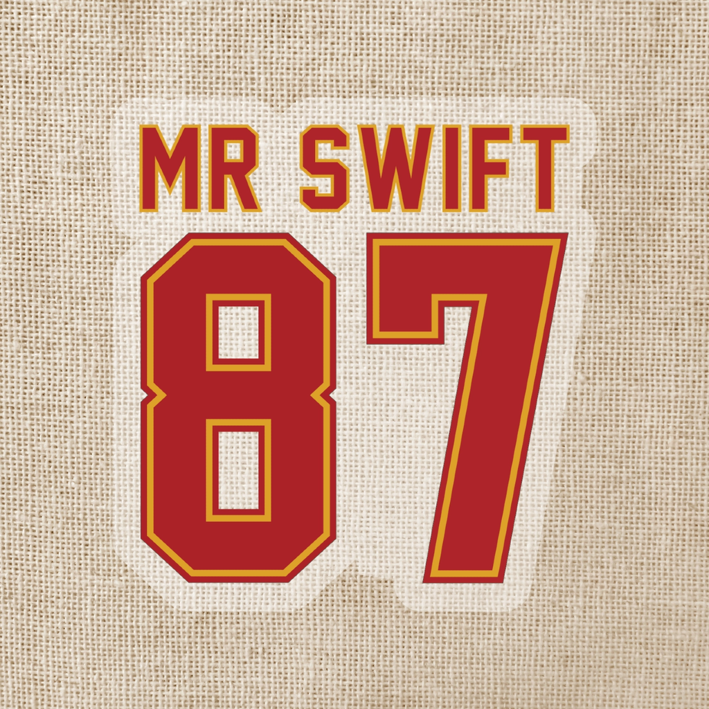 Mr Swift Travis Kelce 87 Sticker Wildly Enough Impulse - Decorative Stickers