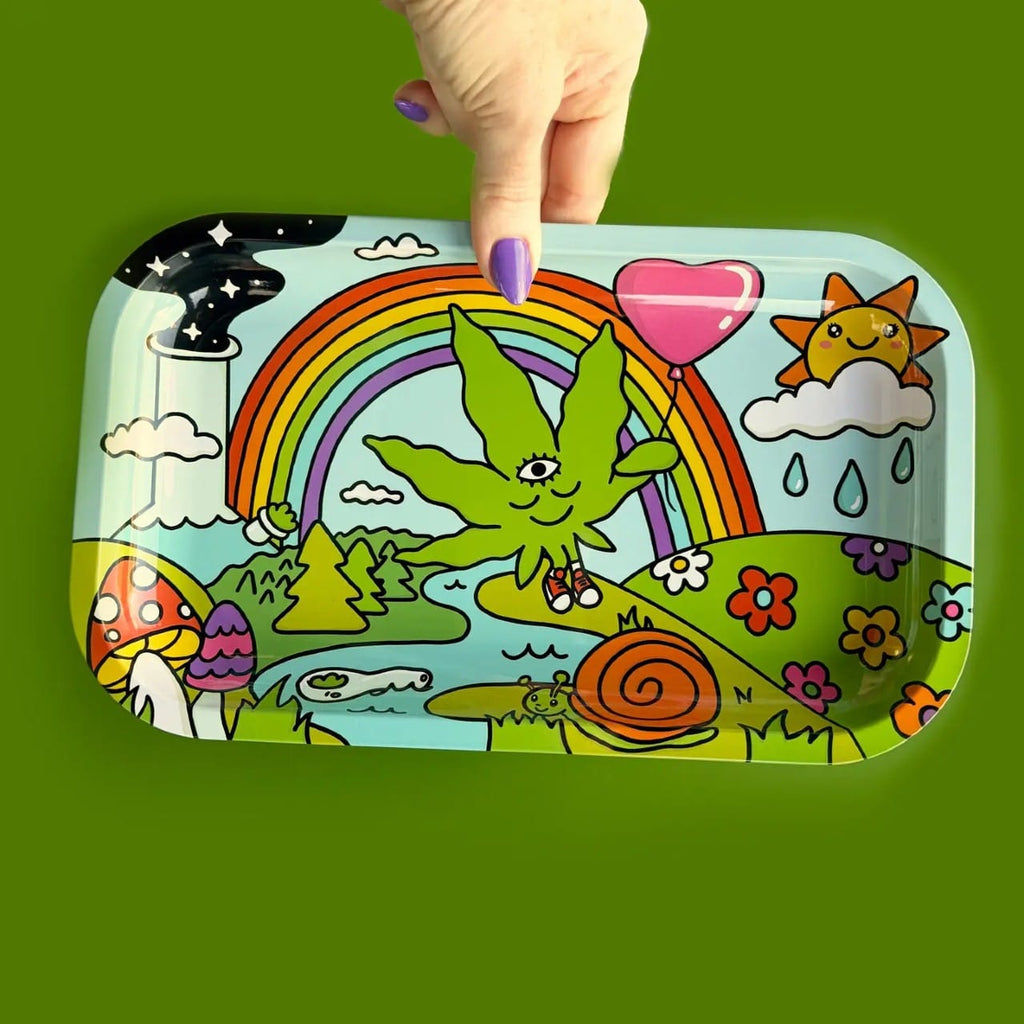 High Spirits Rolling Tray Wokeface Home - Decorative Trays, Plates, & Bowls