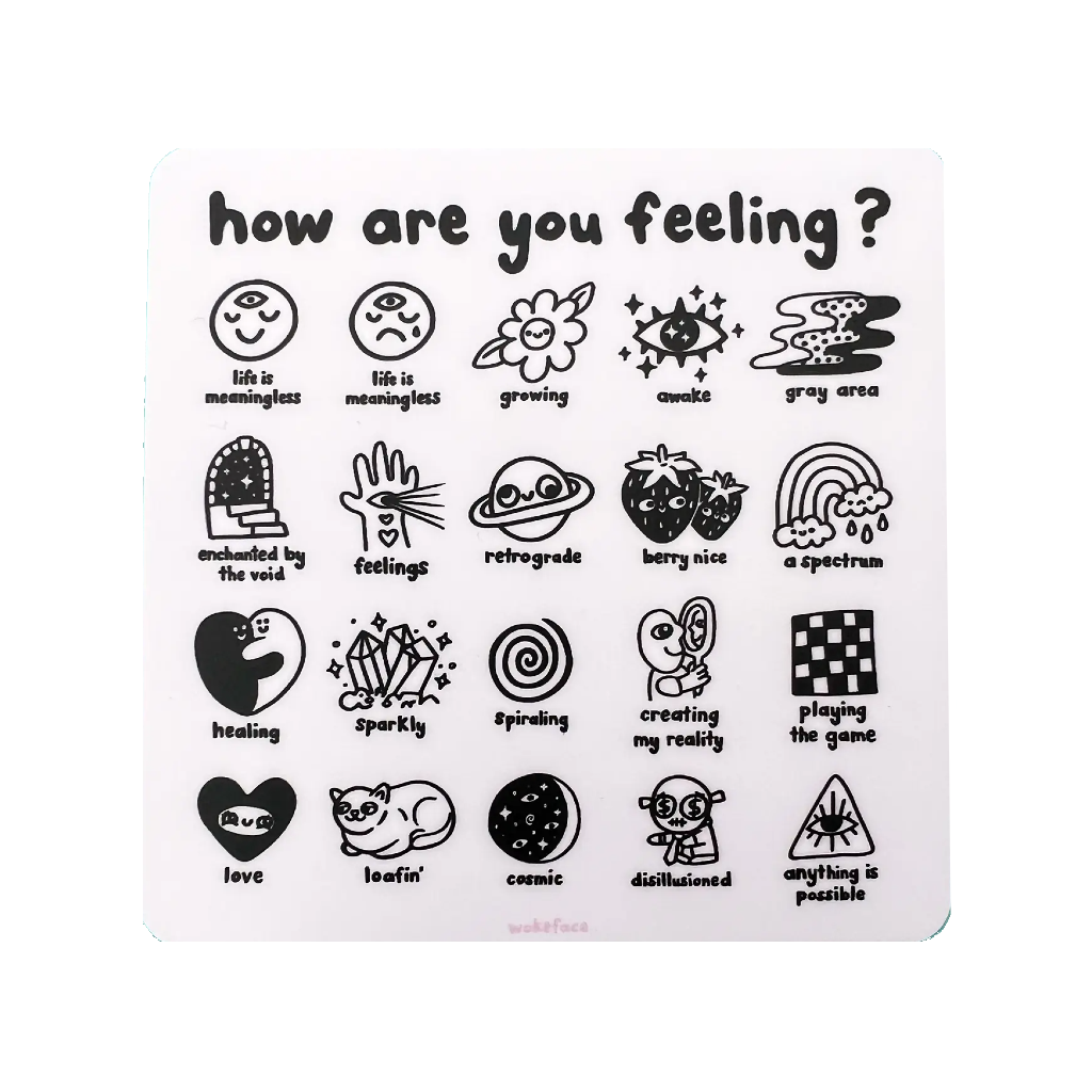 Feelings Chart Sticker Wokeface Impulse - Decorative Stickers