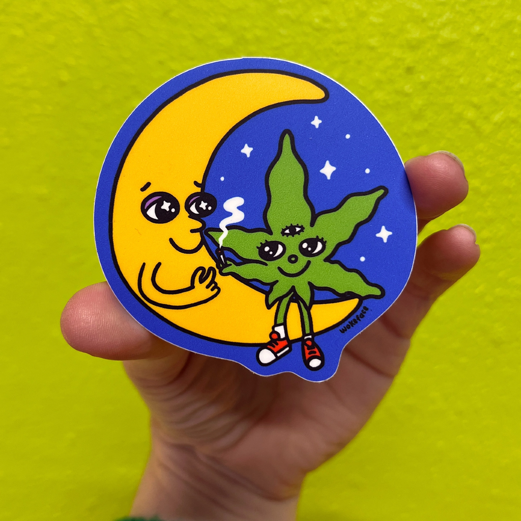 Toke Moon Sticker Wokeface Impulse - Decorative Stickers