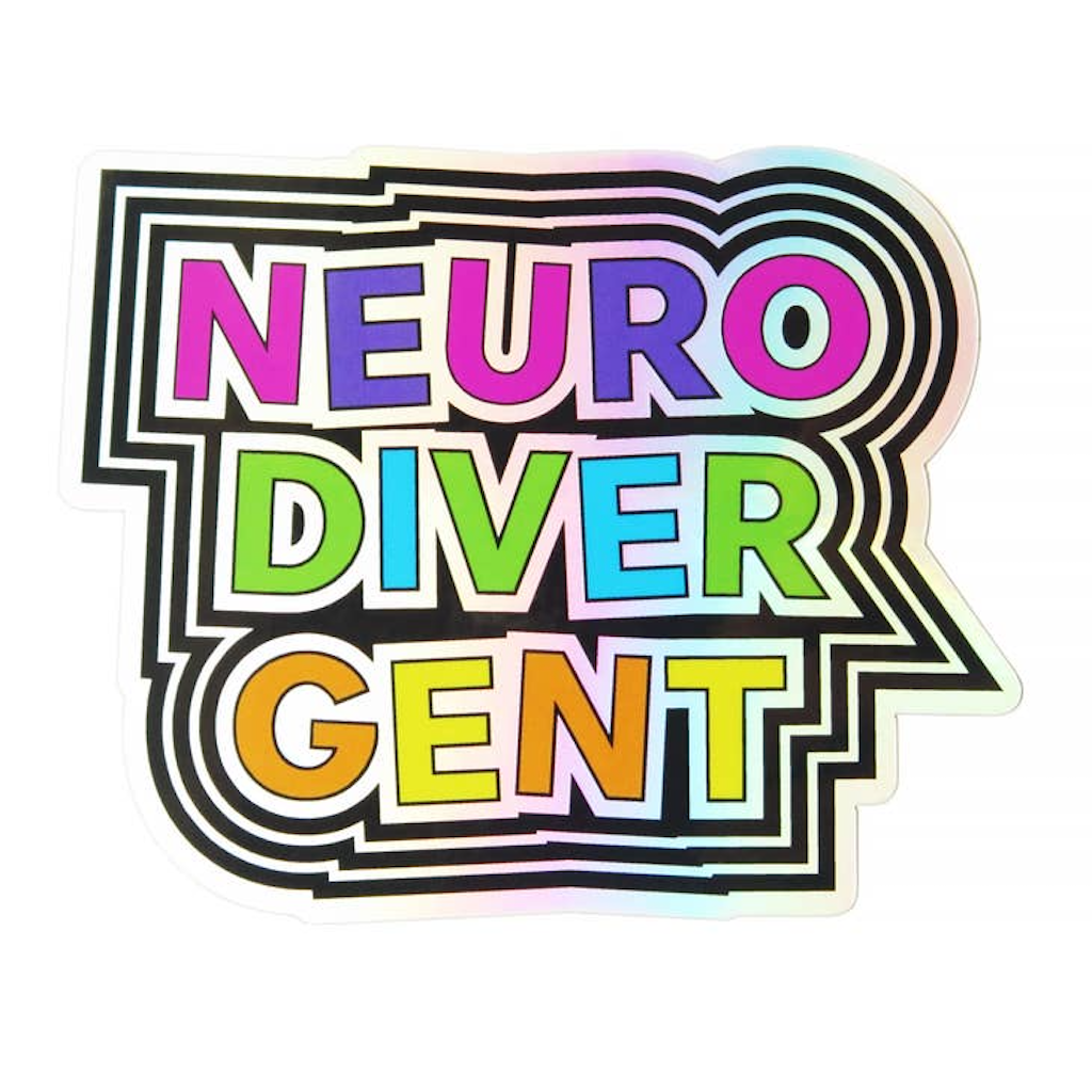 Neurodivergent Holographic Sticker Word For Word Factory Impulse - Decorative Stickers
