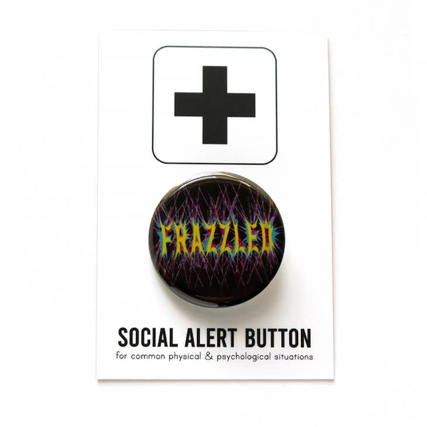 Frazzled Pinback Button Word For Word Factory Impulse - Pinback Buttons
