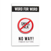 No Small Talk Pinback Button Word For Word Factory Impulse - Pinback Buttons