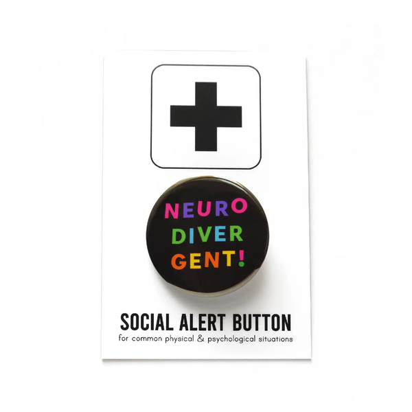 Neurodivergent Button Word For Word Factory Jewelry - Pins