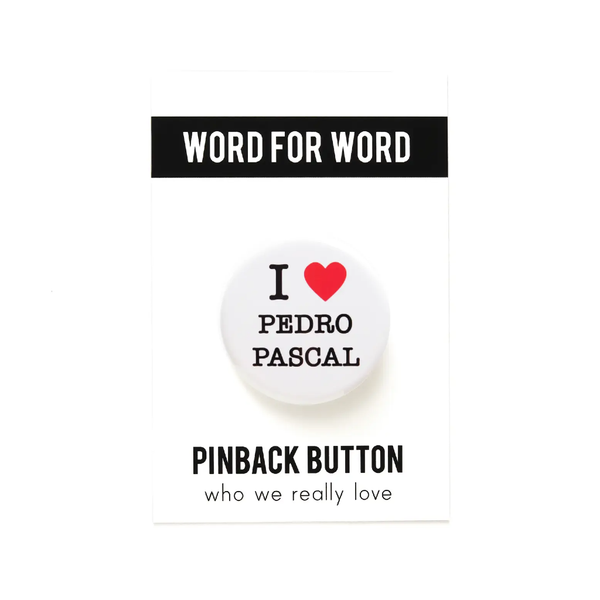 Pedro Pascal Button Word For Word Factory Jewelry - Pins