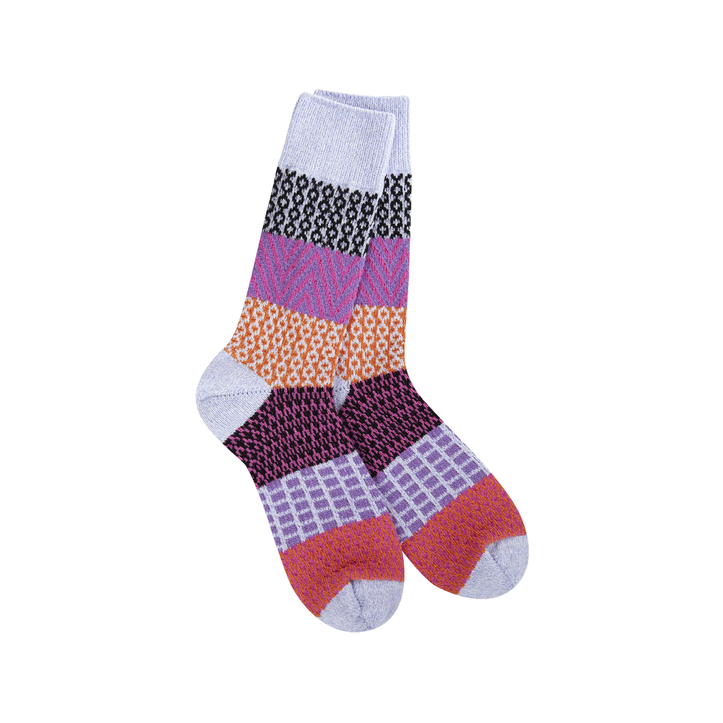 Lavender Weekend Gallery Crew Socks - Womens Worlds Softest Apparel & Accessories - Socks - Adult - Womens