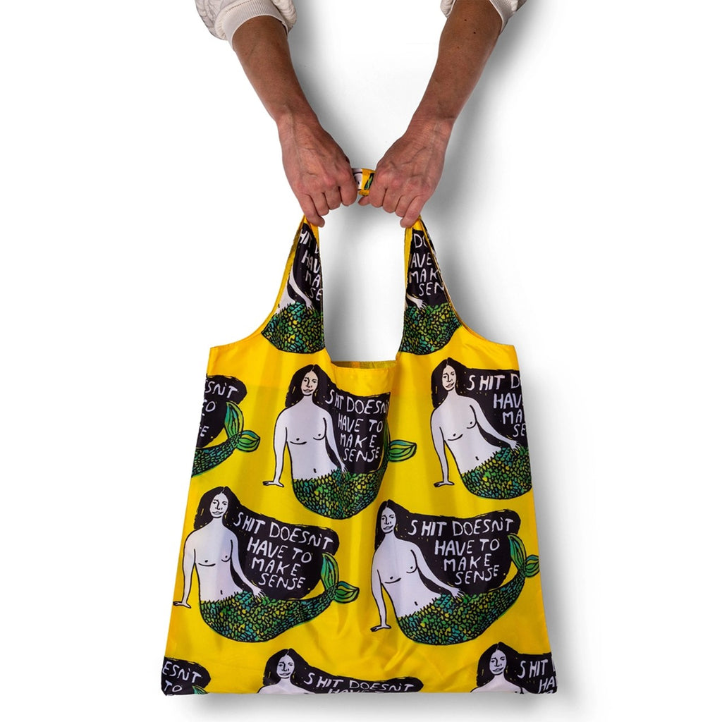 Doesn't Have To Make Sense Art Sack Reusable Tote Bag Yellow Owl Workshop Apparel & Accessories - Bags - Reusable Shoppers & Tote Bags