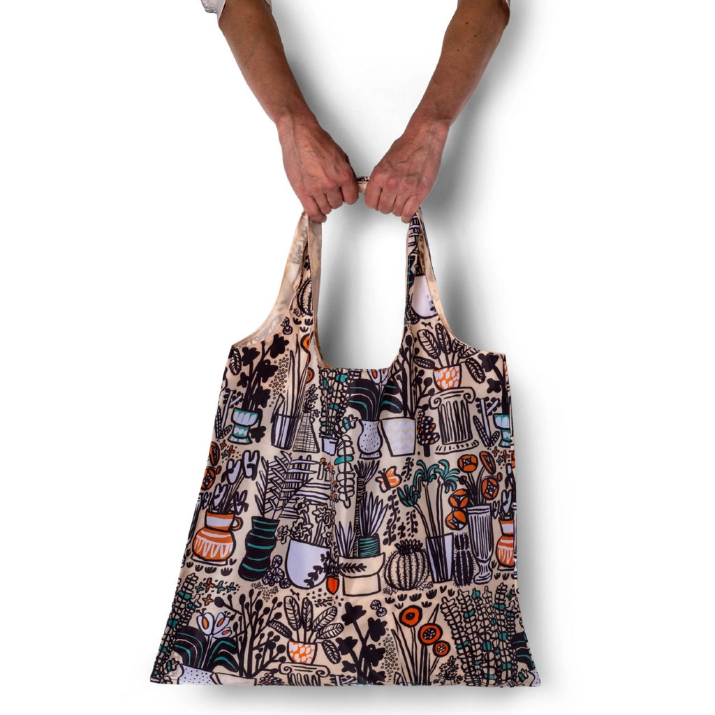 Garden Art Sack Reusable Tote Bag Yellow Owl Workshop Apparel & Accessories - Bags - Reusable Shoppers & Tote Bags