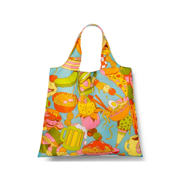 Gourmand Art Art Sack Reusable Tote Bag Yellow Owl Workshop Apparel & Accessories - Bags - Reusable Shoppers & Tote Bags