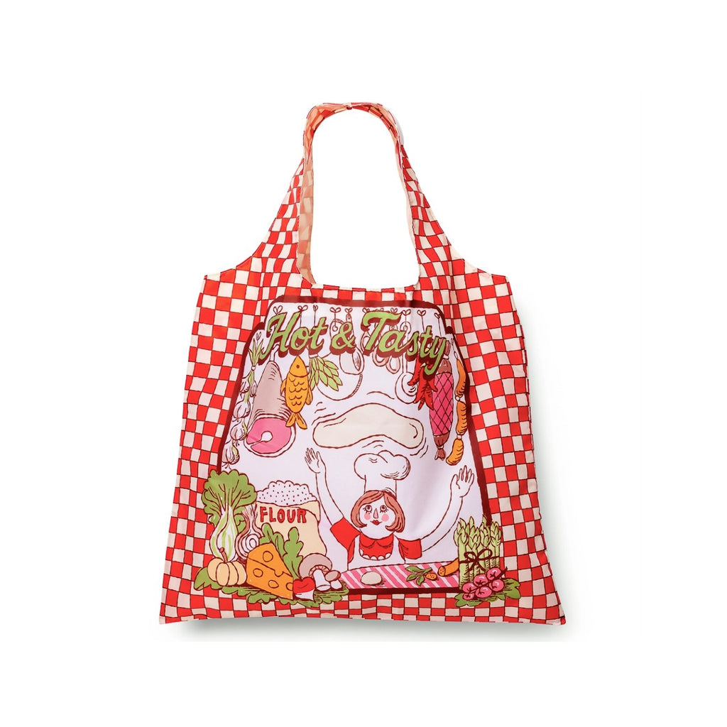 Pizza Art Sack Reusable Tote Bag Yellow Owl Workshop Apparel & Accessories - Bags - Reusable Shoppers & Tote Bags