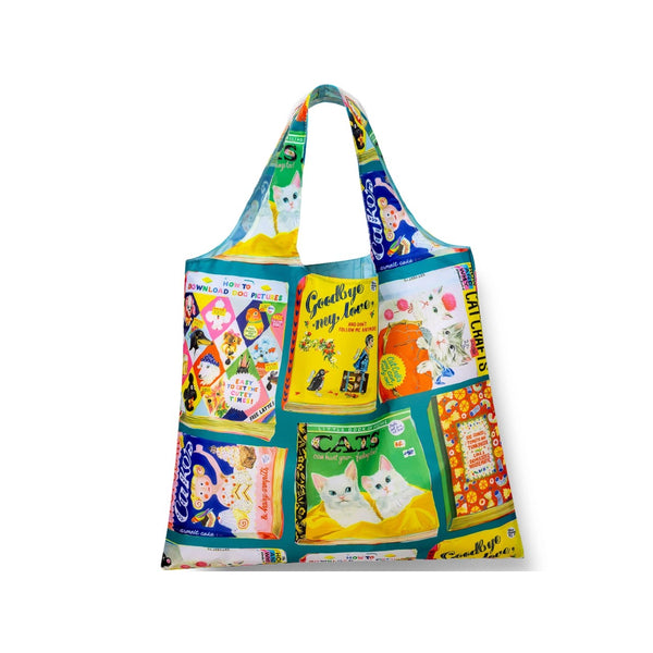 Useless Books Art Sack Reusable Tote Bag Yellow Owl Workshop Apparel & Accessories - Bags - Reusable Shoppers & Tote Bags