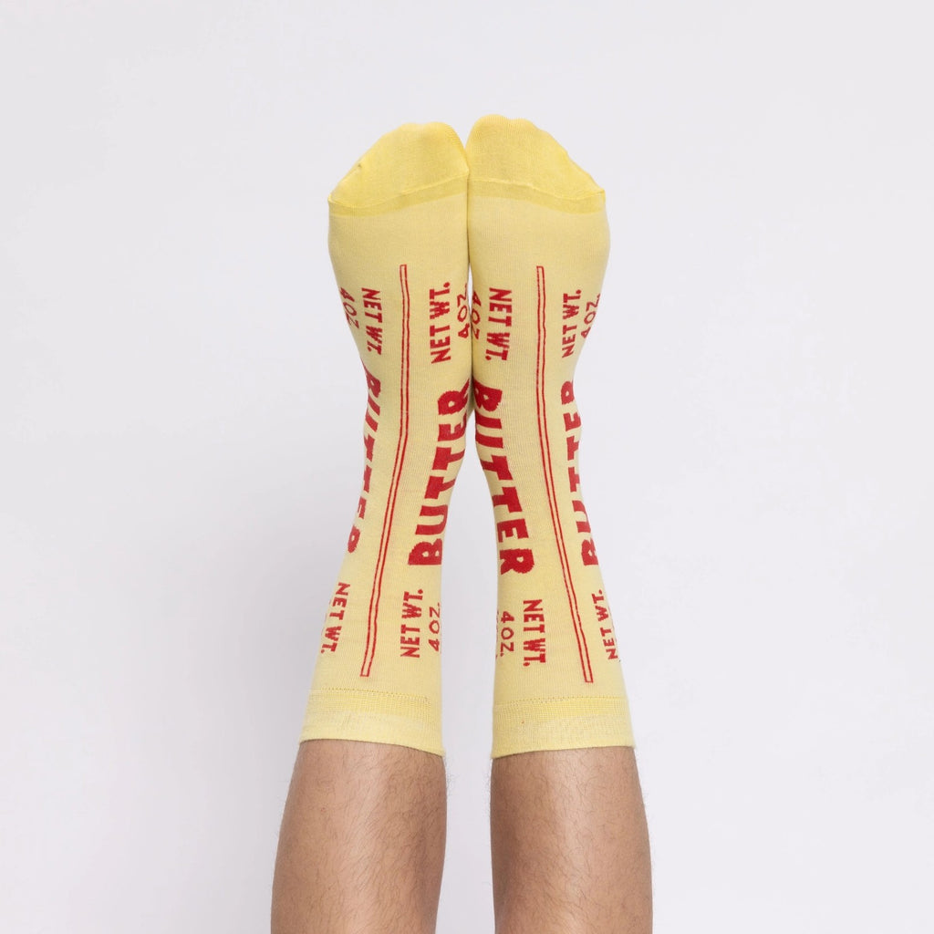 Butter Unisex Crew Socks Yellow Owl Workshop Apparel & Accessories - Socks - Adult - Unisex