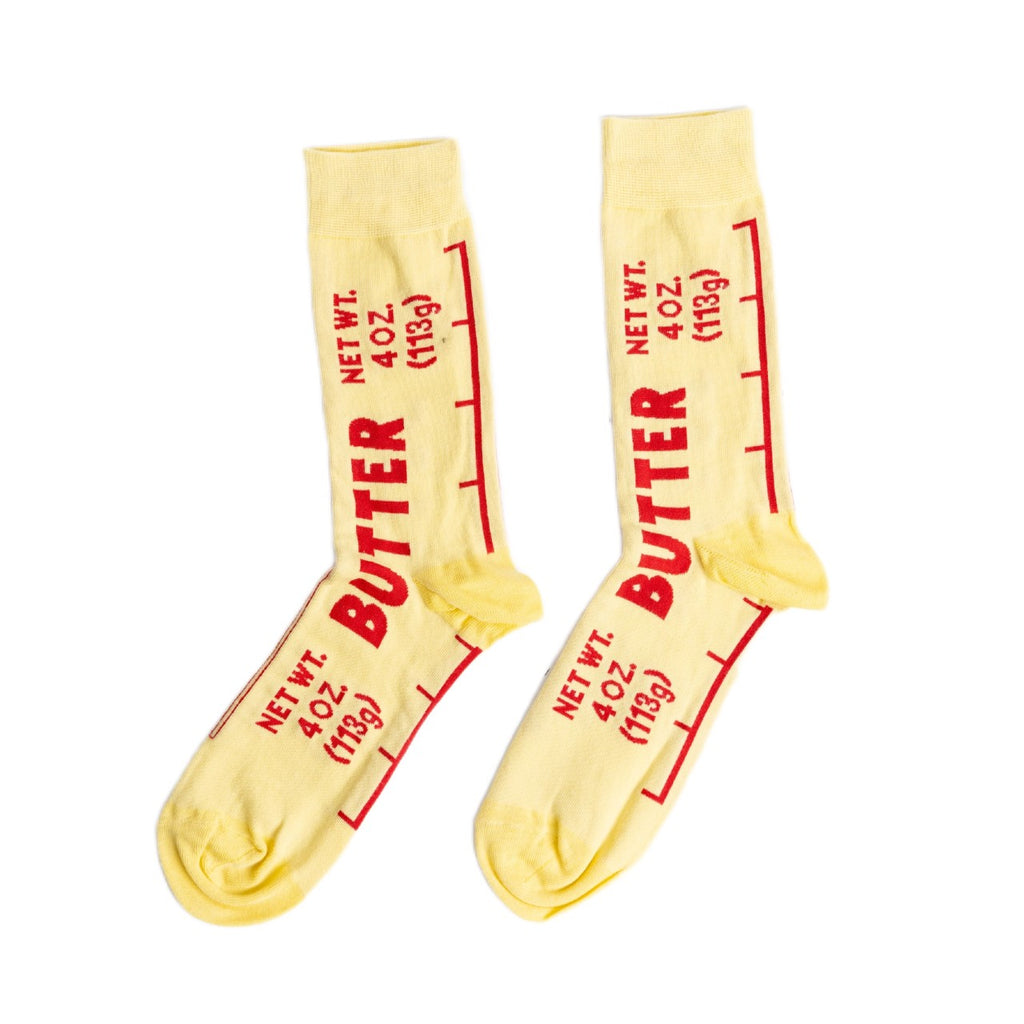 Butter Unisex Crew Socks Yellow Owl Workshop Apparel & Accessories - Socks - Adult - Unisex