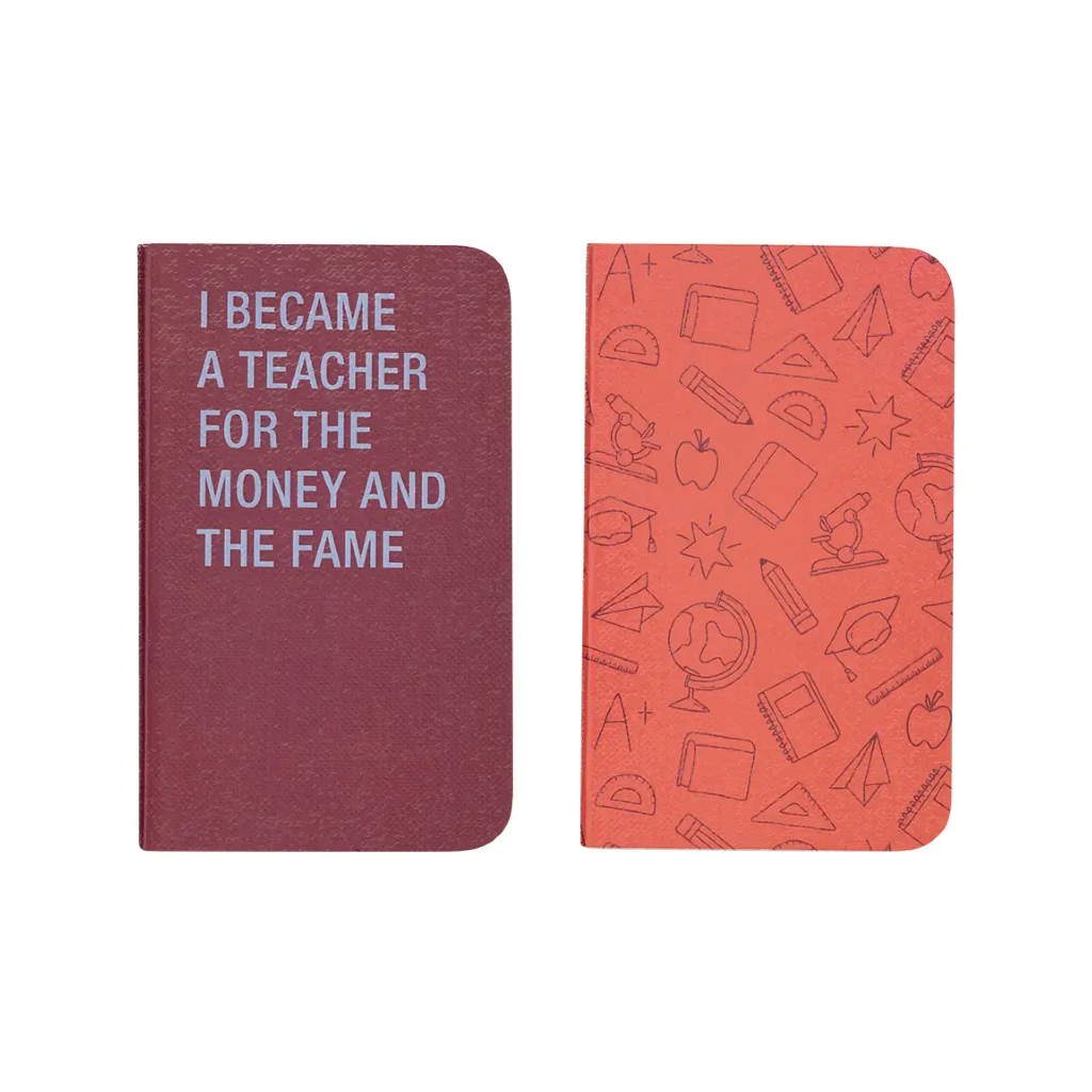Teacher Mini Notebook Set About Face Designs Books - Blank Notebooks & Journals