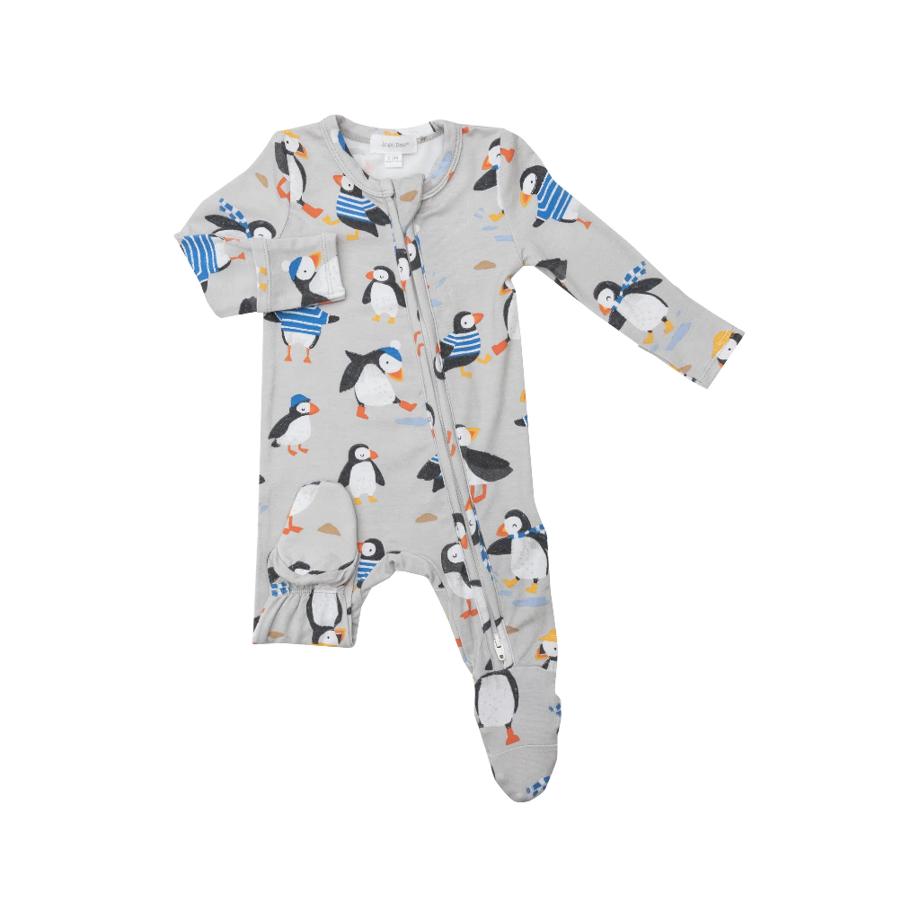 Zipper Footie - Puffins Angel Dear Apparel & Accessories - Clothing - Baby & Toddler - One-Pieces & Onesies