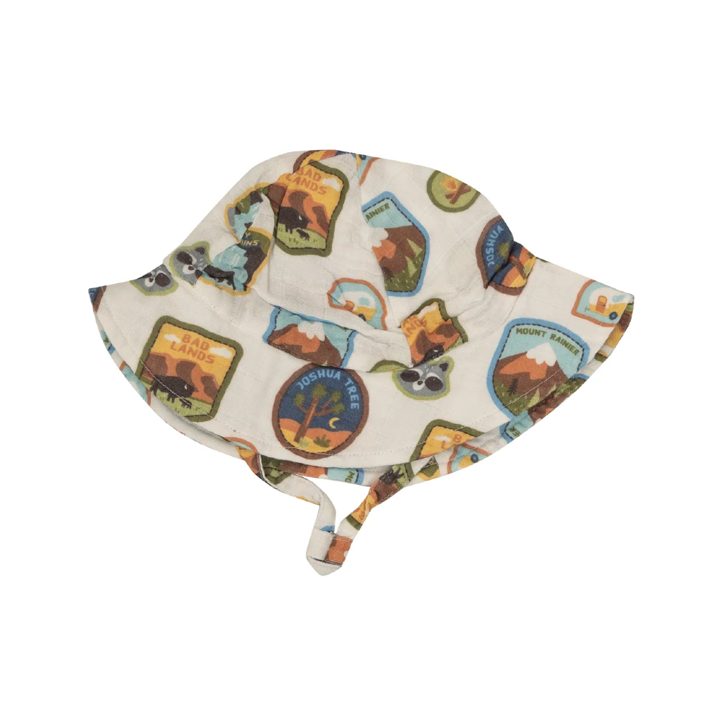 6-12M Sunhat - Youth - National Park Patches Angel Dear Apparel & Accessories - Summer - Kids - Hats