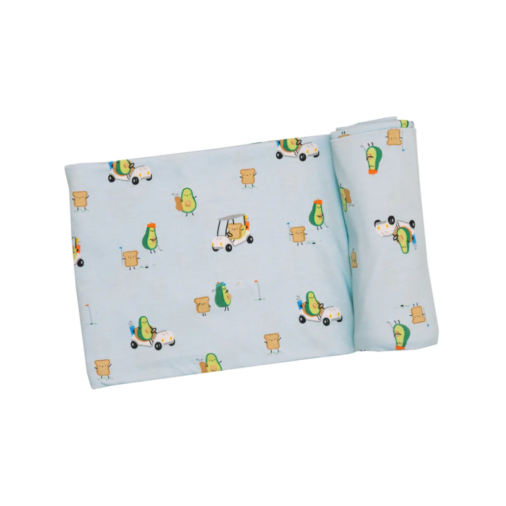Golfing Avacados Swaddle Blanket Angel Dear Baby & Toddler - Swaddles & Baby Blankets