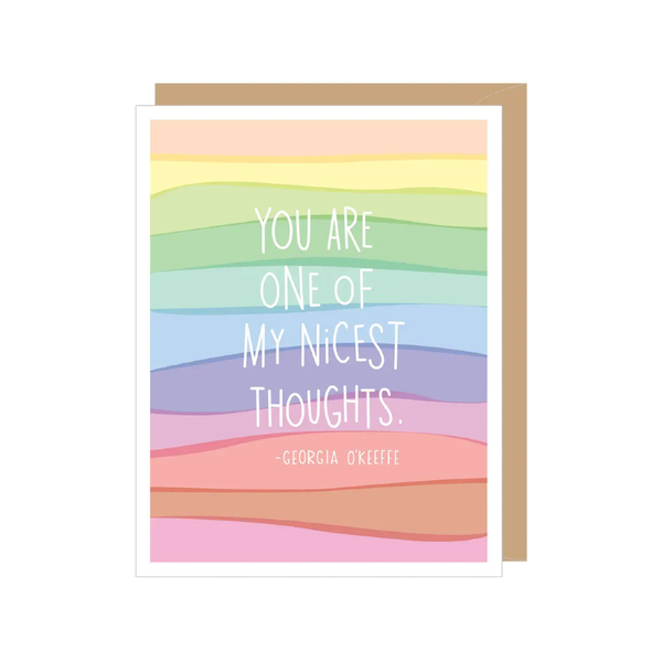 ATC CARD BLANK GEORGIA OKEEFFE NICEST THOUGHTS Apartment 2 Cards Cards - Any Occasion