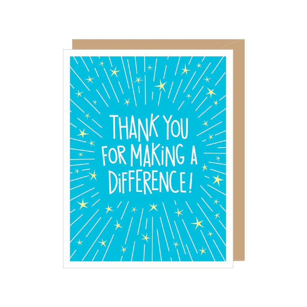 Thank You For Making A Difference Thank You Card Apartment 2 Cards Cards - Any Occasion
