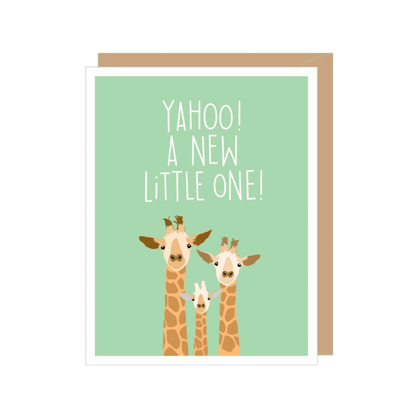 Giraffe New Little One Baby Card Apartment 2 Cards Cards - Baby