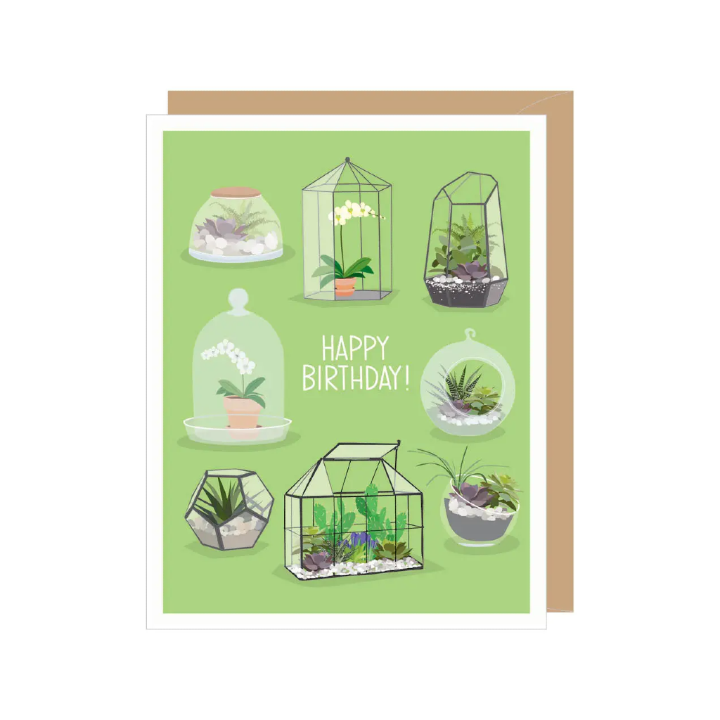 Assorted Terrarium Birthday Card Apartment 2 Cards Cards - Birthday