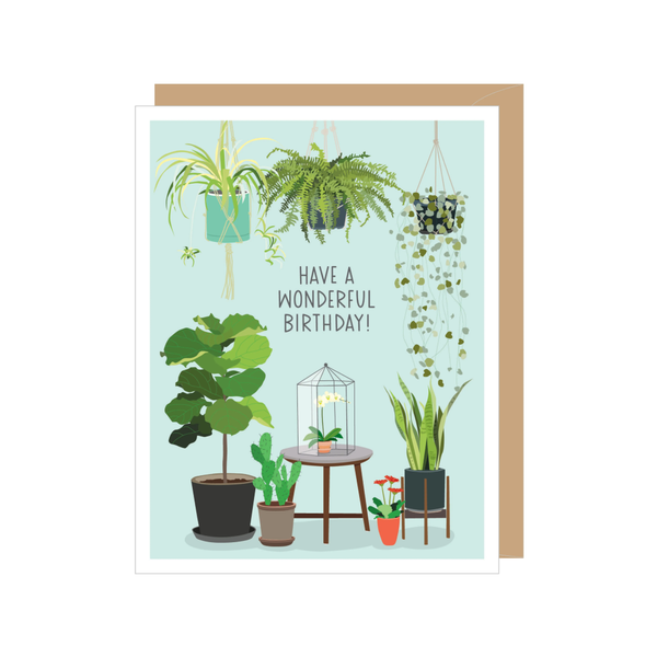 ATC CARD BIRTHDAY POTTED HOUSEPLANTS Apartment 2 Cards Cards - Birthday