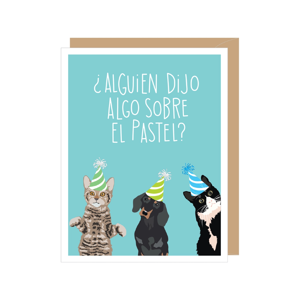 Something About Cake Spanish Birthday Card Apartment 2 Cards Cards - Birthday