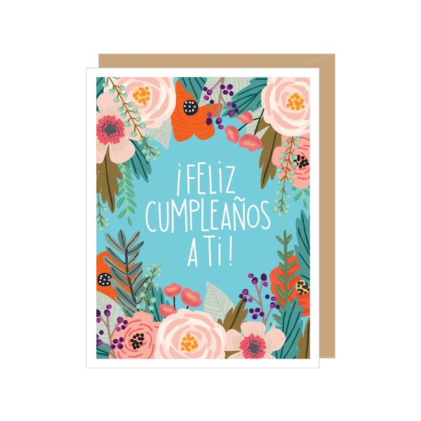 Spanish Floral Birthday Card Apartment 2 Cards Cards - Birthday
