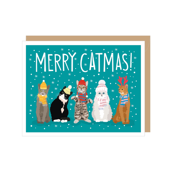 Merry Catmas Christmas Card - Boxed Set Of 8 Apartment 2 Cards Cards - Boxed Cards - Holiday - Christmas
