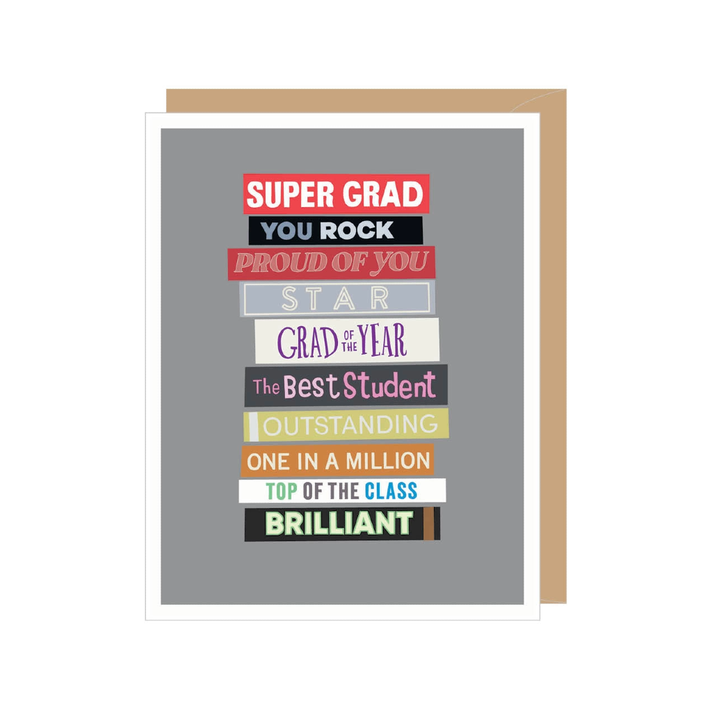 Stack Of Books Graduation Card Apartment 2 Cards Cards - Graduation
