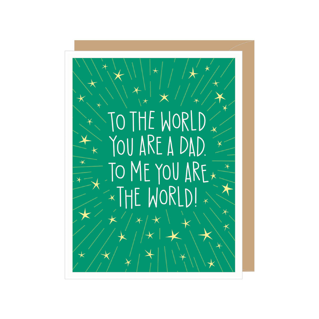 You Are The World Dad Father's Day Card Apartment 2 Cards Cards - Holiday - Father's Day