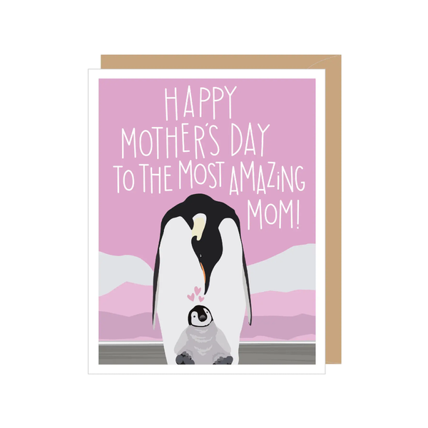 Penguin Mom Mother's Day Card Apartment 2 Cards Cards - Holiday - Mother's Day