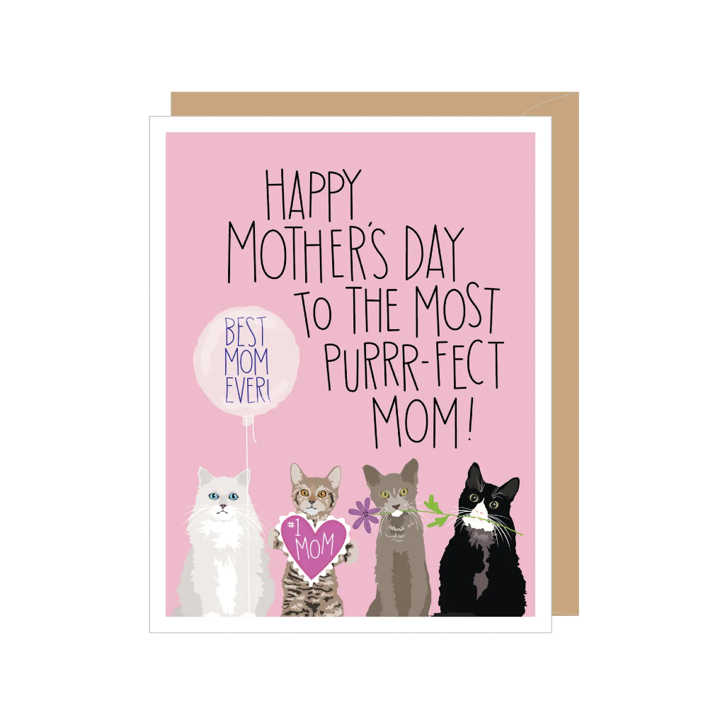 Purrr-fect Mom Mother's Day Card Apartment 2 Cards Cards - Holiday - Mother's Day