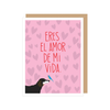 Dachshund Love Of My Life Spanish Valentine's Day Card Apartment 2 Cards Cards - Holiday - Valentine's Day