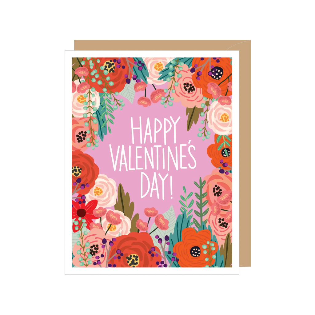 Floral Valentine's Day Card Apartment 2 Cards Cards - Holiday - Valentine's Day