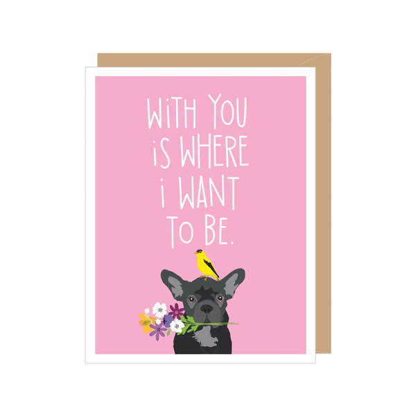 French Bulldog Valentine's Day Card Apartment 2 Cards Cards - Holiday - Valentine's Day