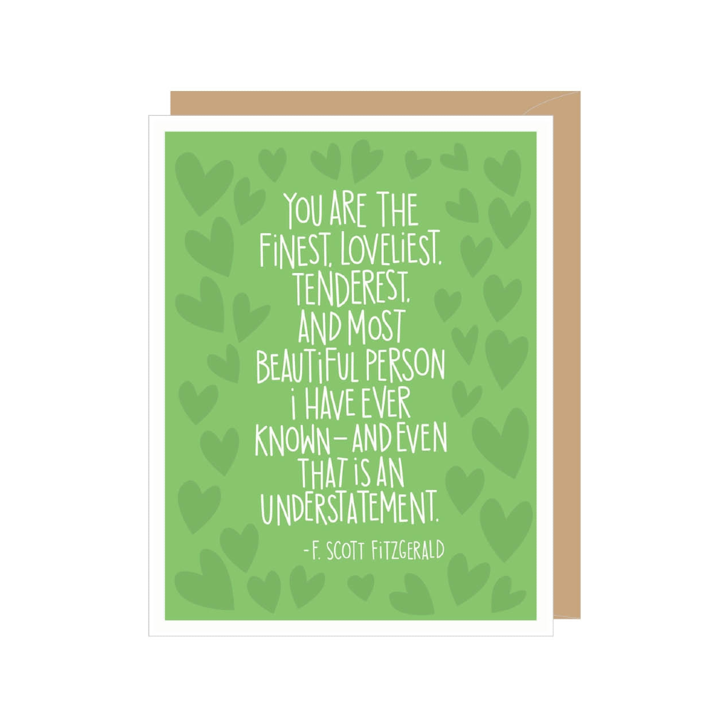 F. Scott Fitzgerald Quote Anniversary Card Apartment 2 Cards Cards - Love - Anniversary