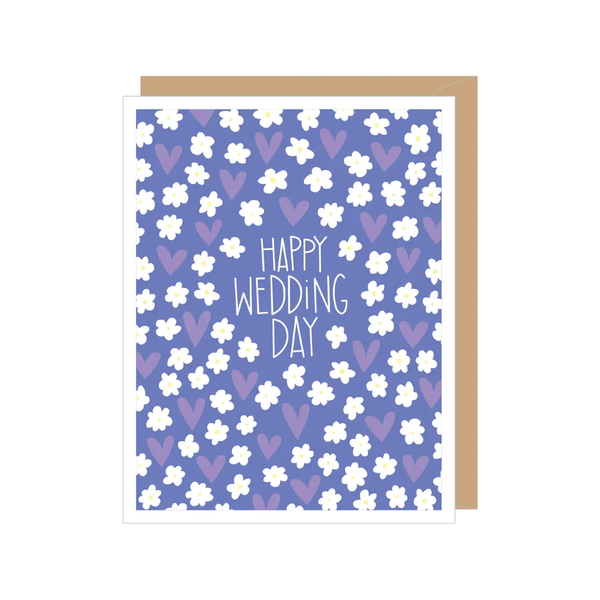 Hearts And Flowers Wedding Card Apartment 2 Cards Cards - Love - Wedding